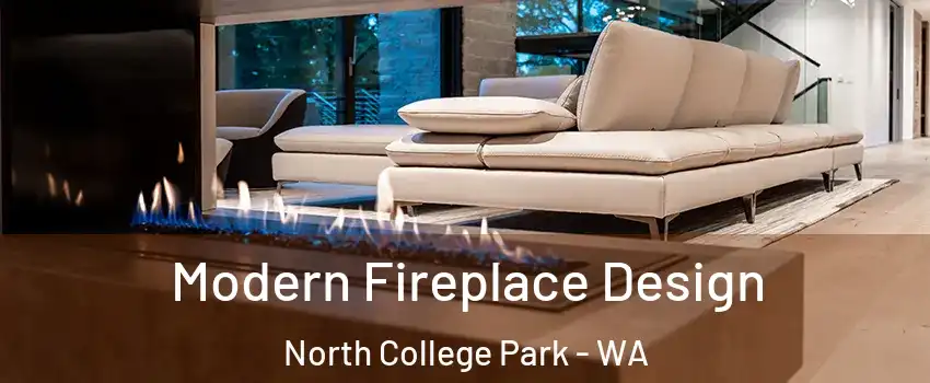 Modern Fireplace Design North College Park - WA