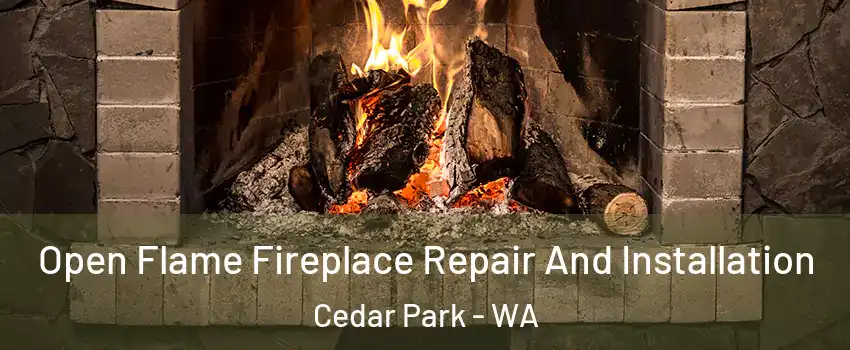 Open Flame Fireplace Repair And Installation Cedar Park - WA